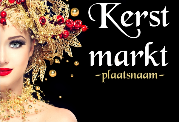 Kerst Markt Spandoek