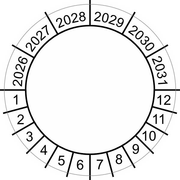 Keuringssticker blanco 2022