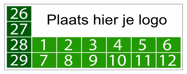 Keuringssticker rechthoek groen 2022