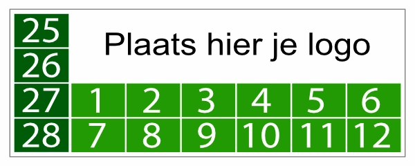 keuringssticker rechthoek groen 2025
