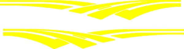 Knalgele striping sticker