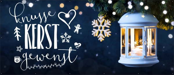 Knusse kerst gewenst spandoek