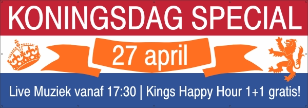 Koningsdag Special spandoek