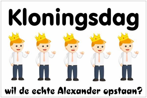 Koningsdag Sticker Kloningsdag