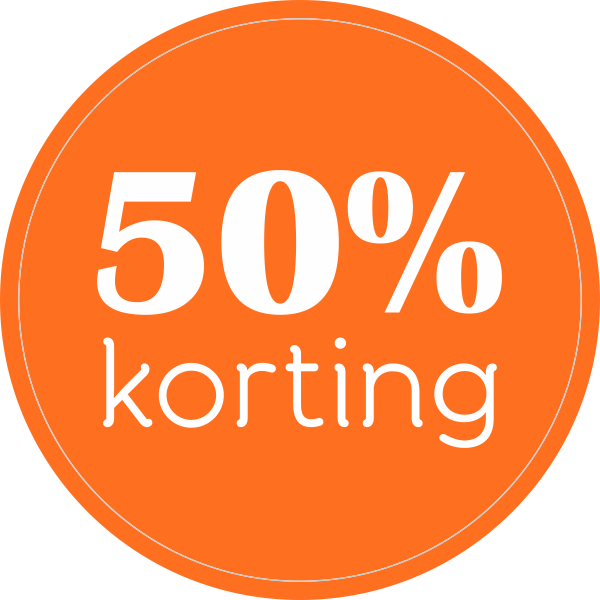 petticoat totaal Reinig de vloer 50% korting sticker kopen? | 123sticker.nl