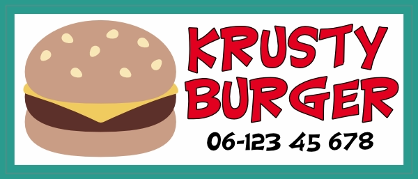 Krusty Burger bumpersticker