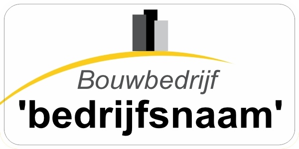 Bouwbedrijf sticker