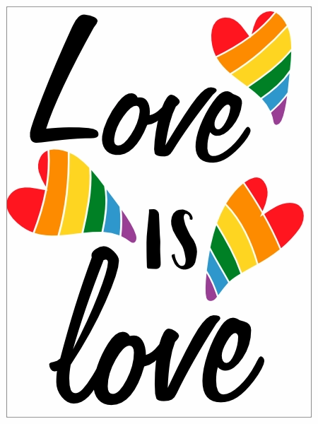 Love is love sticker