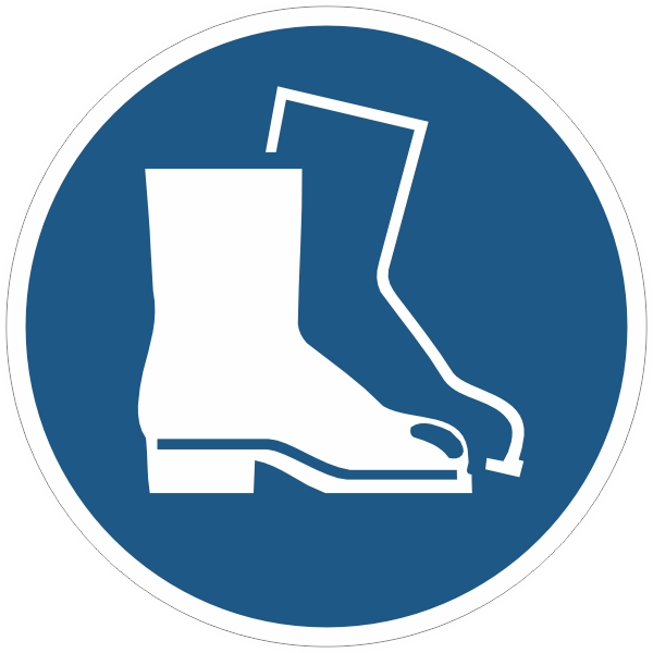 M008 Veiligheidsschoenen verplicht sticker