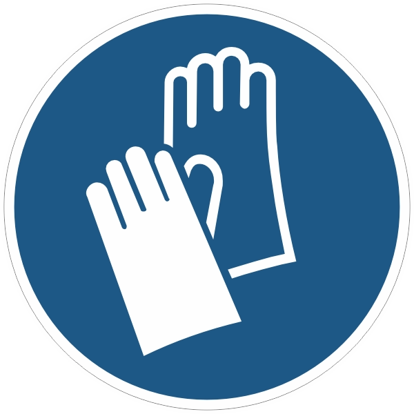 M009 Veiligheidshandschoenen verplicht sticker