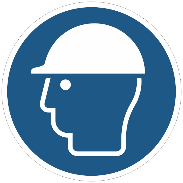 M014 Veiligheidshelm verplicht sticker