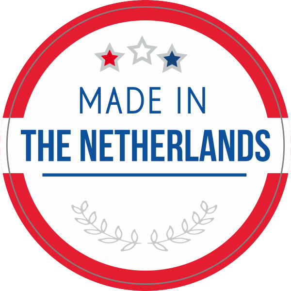 leider Lieve Manifestatie Made in stickers met logo kopen? | 123sticker.nl