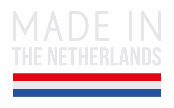 Made in The Netherlands Transparant sticker