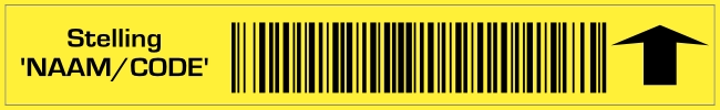 Stelling sticker Up