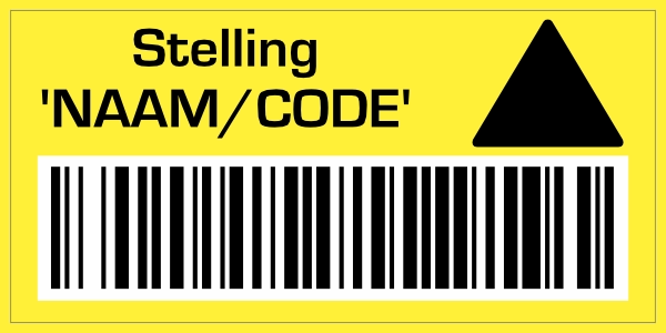Stelling sticker Up