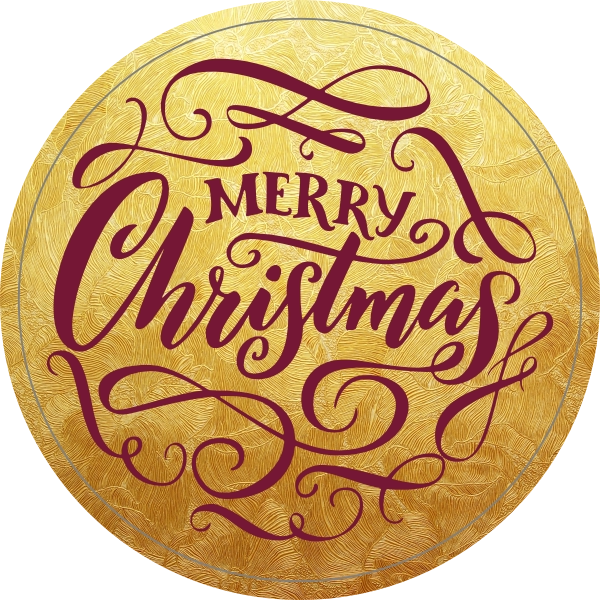 Merry Christmas Doming sticker
