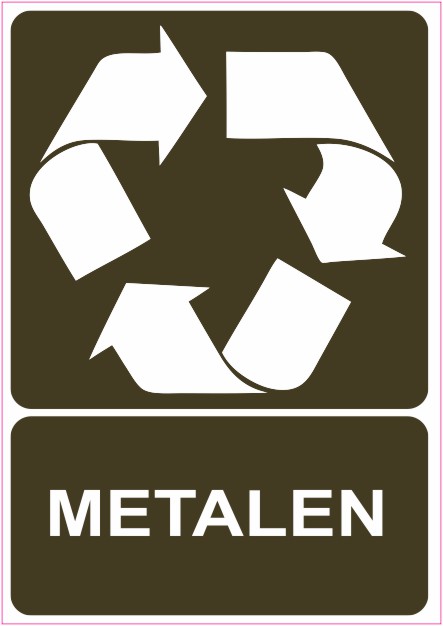 Metalen Recycling sticker