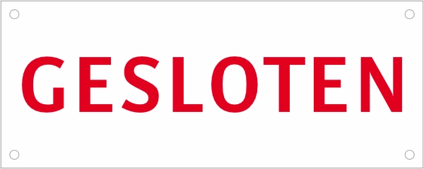 Mini banner gesloten