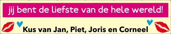 Moederdag hart onder de riem spandoek
