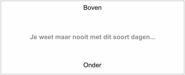 mok boven of onder