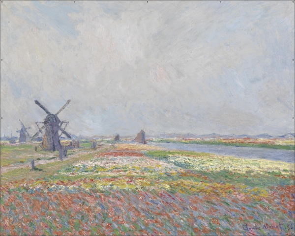Monet tulpenvelden tuindoek