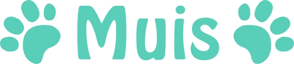 Naamsticker met kattenpootje