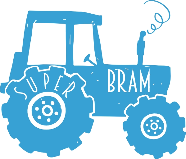 Naamsticker tractor