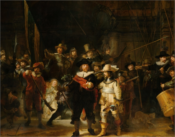 Nachtwacht decoratiebord