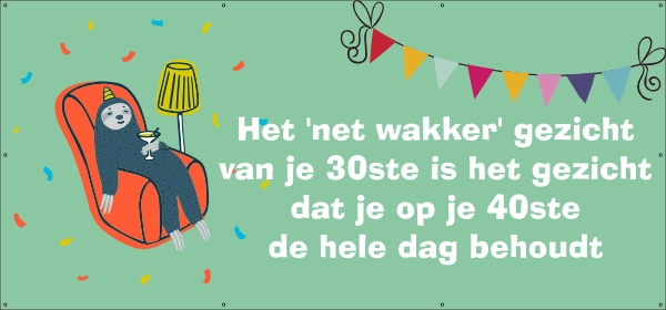 Net wakker spandoek