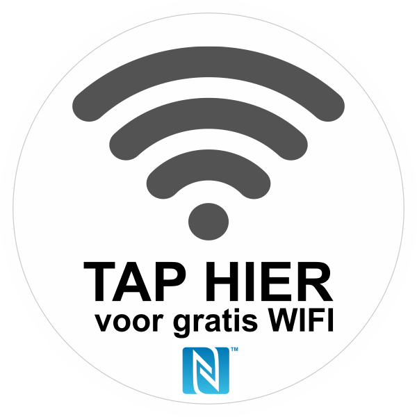 vervolging jukbeen Kerstmis WiFi met NFC sticker kopen? | 123sticker.nl