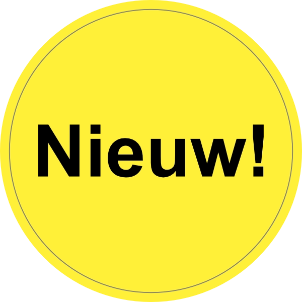 Nieuw sticker