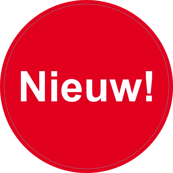 Nieuw sticker