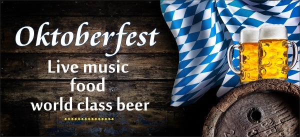 Oktoberfest Beer spandoek