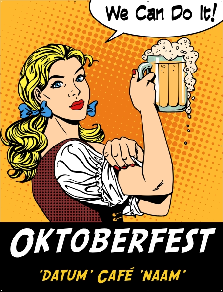 Oktoberfest We Can Do It spandoek