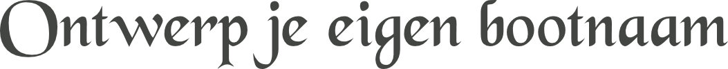 Ontwerp je eigen bootnaam sticker