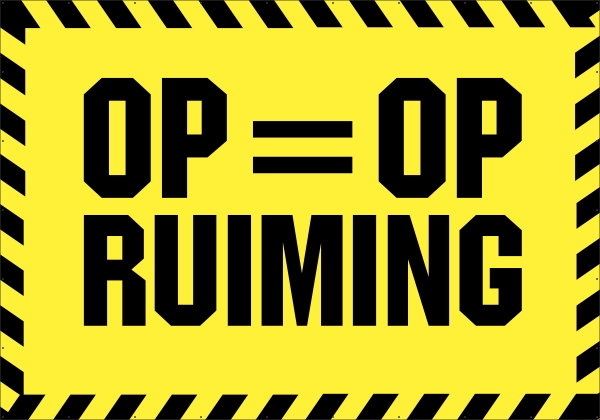 OP=Opruiming spandoek