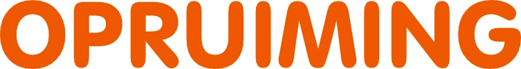 Opruiming raamsticker