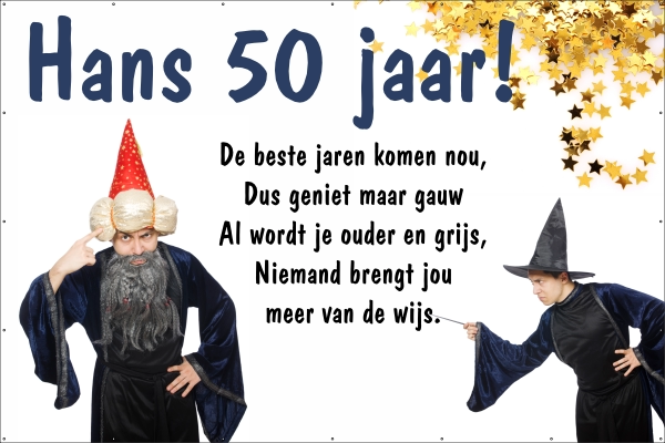 Oud en wijs Spandoek