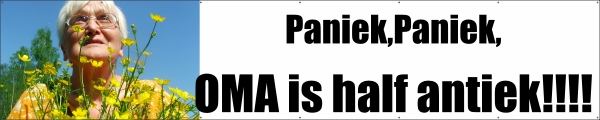 Paniek Paniek is half antiek spandoek