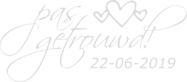 Pas getrouwd belettering