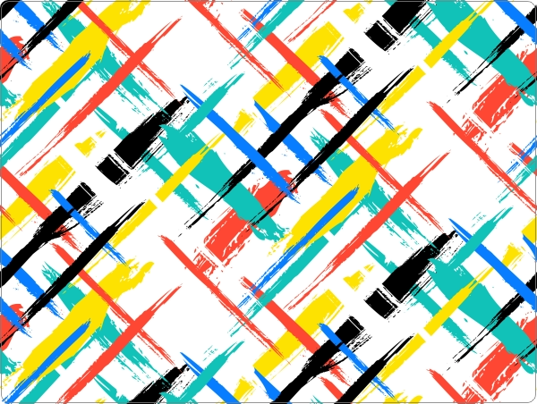 Patroon Penseelstreken Laptop Sticker 15 inch