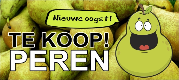 Peren te koop spandoek