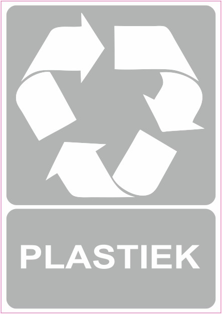 Plastiek Recycling sticker