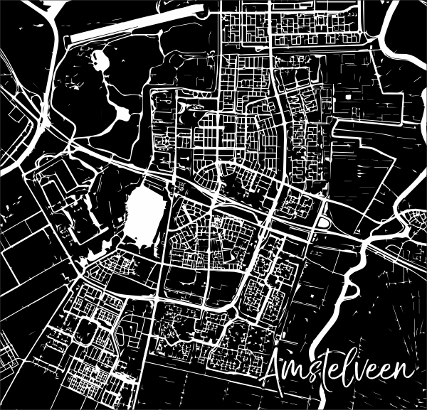 Plattegrond Amstelveen spandoek