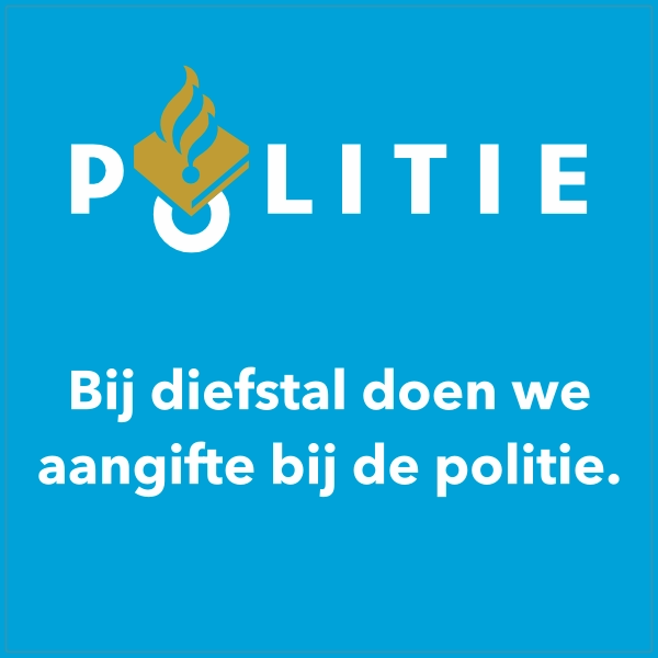 Politie diefstal stickers