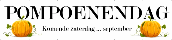 Pompoenendag spandoek