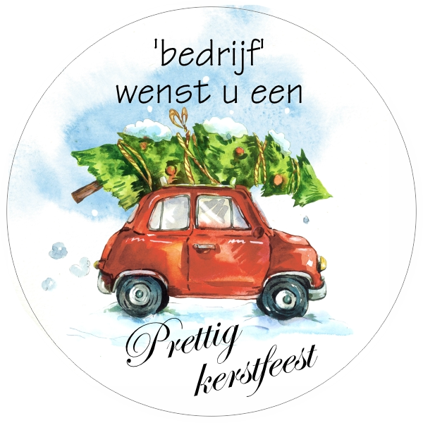 Prettig kerstfeest sticker