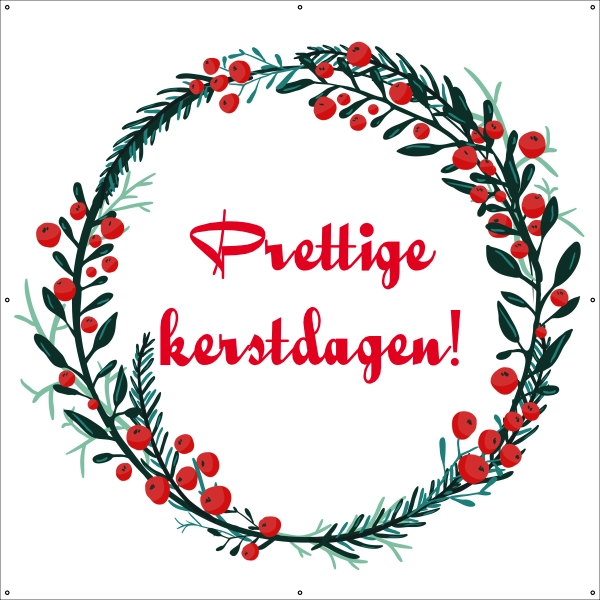 Prettige kerstdagen Spandoek