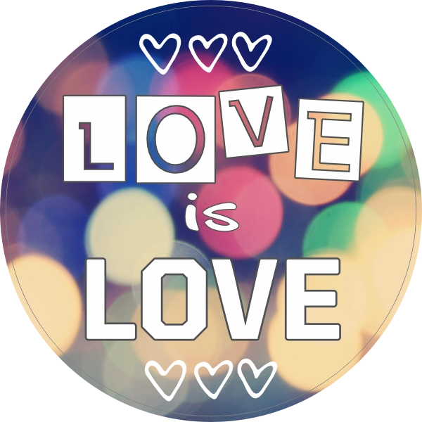 Pride love is love sticker