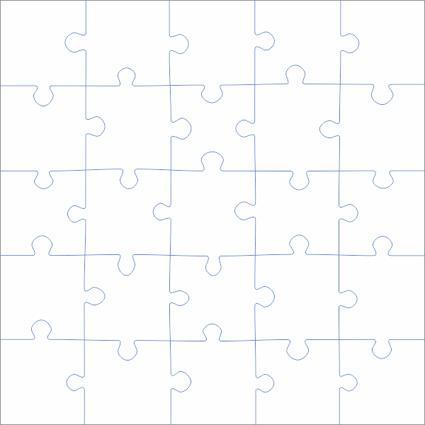 Ampère uitzending lettergreep Vierkante puzzel 25 stukjes ontwerpen? | 123sticker.nl